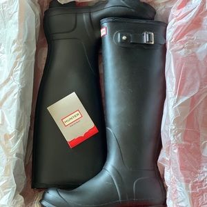 Original Black Tall Hunter Rain Boots